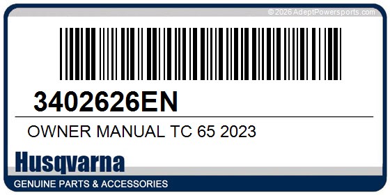 Husqvarna 3402626EN Owner Manual Tc 65 2023
