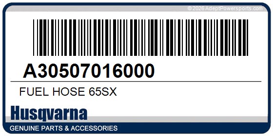 Husqvarna A30507016000 Fuel Hose 65Sx