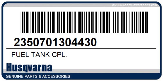 Husqvarna 2350701304430 Fuel Tank Cpl.