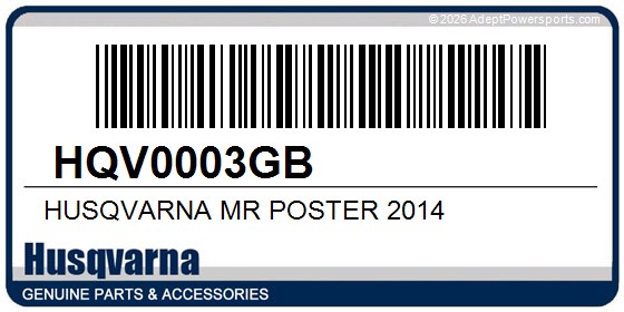 Husqvarna HQV0003GB Husqvarna Mr Poster 2014