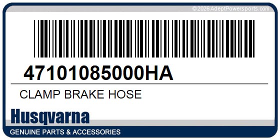 Husqvarna 47101085000HA Clamp Brake Hose