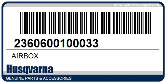 Husqvarna 2360600100033 Airbox