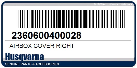 Husqvarna 2360600400028 Airbox Cover Right