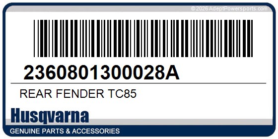 Husqvarna 2360801300028A Rear Fender Tc85