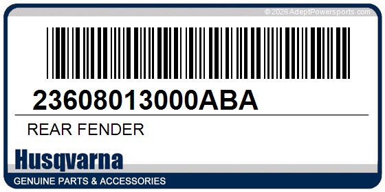 Husqvarna 23608013000ABA Rear Fender