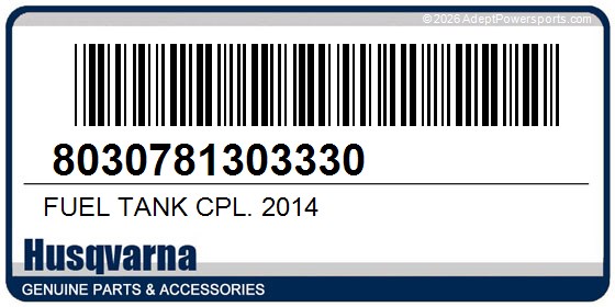 Husqvarna 8030781303330 Fuel Tank Cpl. 2014