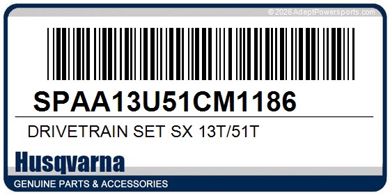 Husqvarna SPAA13U51CM1186 Drivetrain Set Sx 13T/51T