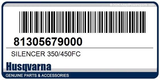 Husqvarna 81305679000 Silencer 350/450Fc