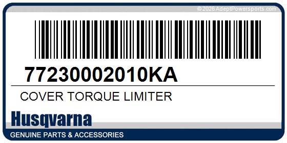 Husqvarna 77230002010KA Cover Torque Limiter