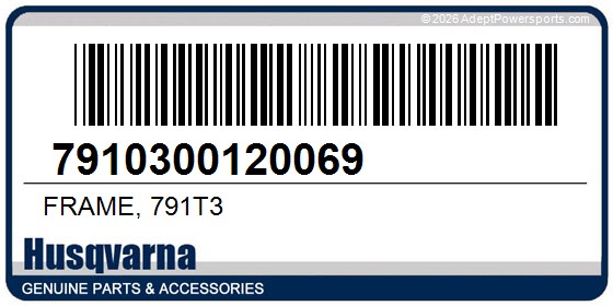 Husqvarna 7910300120069 Frame, 791T3