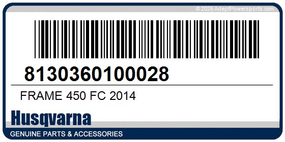 Husqvarna 8130360100028 Frame 450 Fc 2014