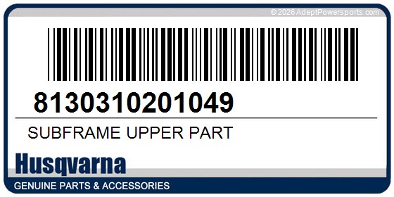 Husqvarna 8130310201049 Subframe Upper Part