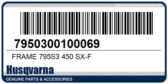 Husqvarna 7950300100069 Frame 795S3 450 Sx-F