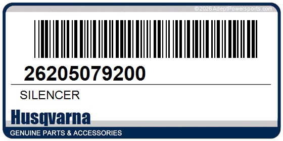 Husqvarna 26205079200 Silencer