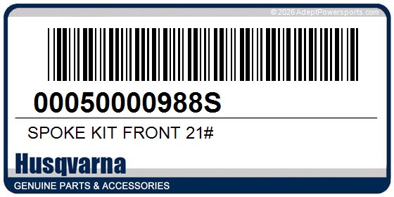 Husqvarna 00050000988S Spoke Kit Front 21#