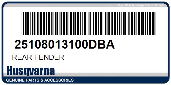 Husqvarna 25108013100DBA Rear Fender