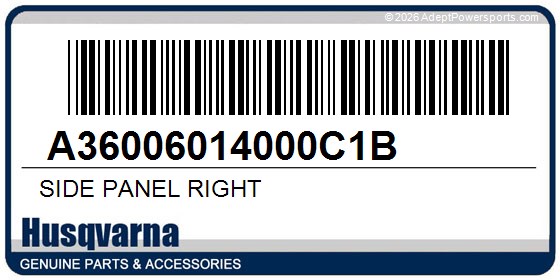 Husqvarna A36006014000C1B Side Panel Right