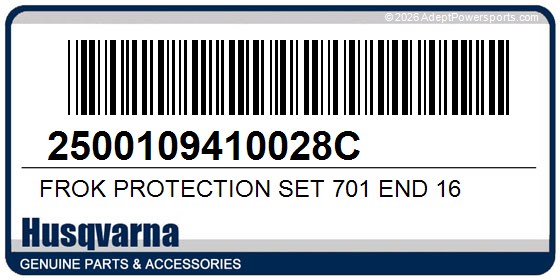 Husqvarna 2500109410028C Frok Protection Set 701 End 16