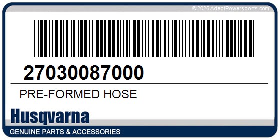 Husqvarna 27030087000 Pre-Formed Hose