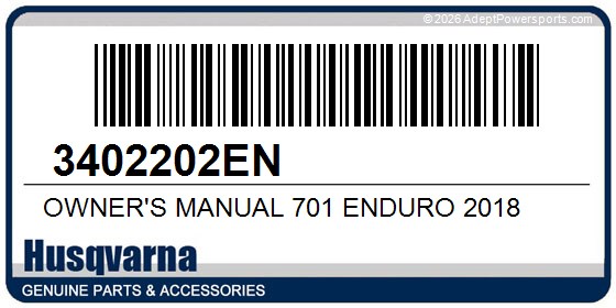 Husqvarna 3402202EN Owner's Manual 701 Enduro 2018