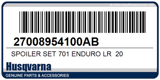 Husqvarna 27008954100AB Spoiler Set 701 Enduro Lr  20