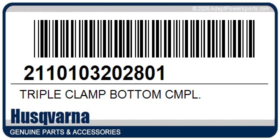 Husqvarna 2110103202801 Triple Clamp Bottom Cmpl.