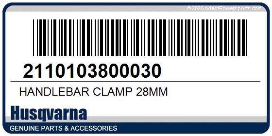 Husqvarna 2110103800030 Handlebar Clamp 28Mm
