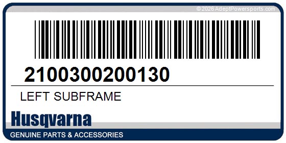 Husqvarna 2100300200130 Left Subframe