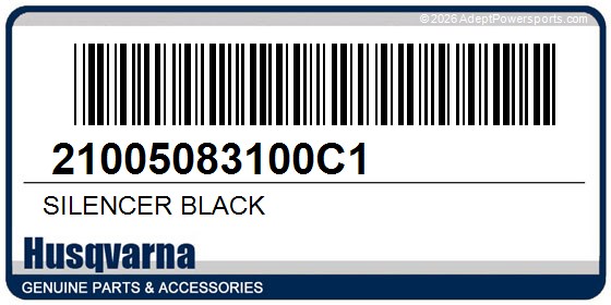 Husqvarna 21005083100C1 Silencer Black