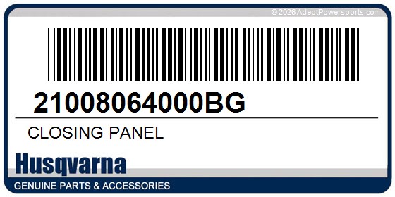Husqvarna 21008064000BG Closing Panel