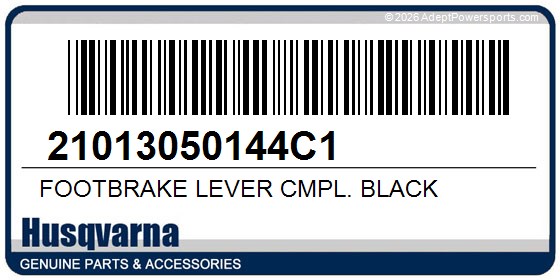 Husqvarna 21013050144C1 Footbrake Lever Cmpl. Black