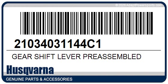Husqvarna 21034031144C1 Gear Shift Lever Preassembled