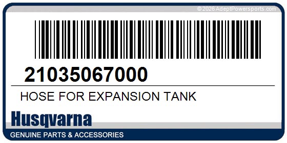 Husqvarna 21035067000 Hose For Expansion Tank