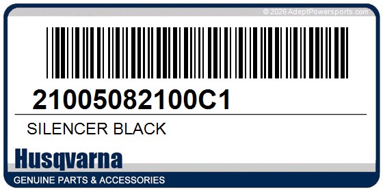 Husqvarna 21005082100C1 Silencer Black
