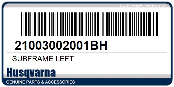 Husqvarna 21003002001BH Subframe Left
