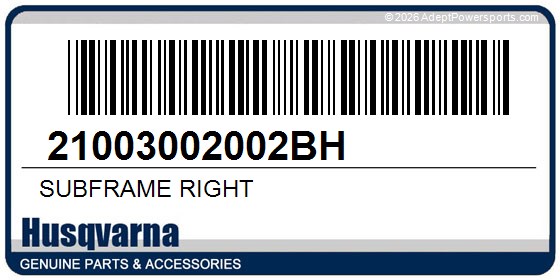 Husqvarna 21003002002BH Subframe Right