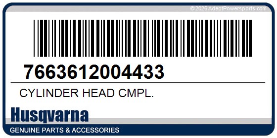 Husqvarna 7663612004433 Cylinder Head Cmpl.