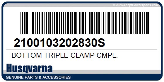 Husqvarna 2100103202830S Bottom Triple Clamp Cmpl.