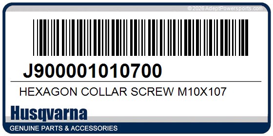 Husqvarna J900001010700 Hexagon Collar Screw M10x107