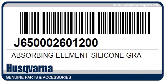 Husqvarna J650002601200 Absorbing Element Silicone Gra