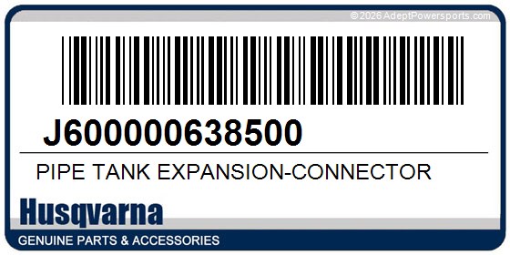 Husqvarna J600000638500 Pipe Tank Expansion-Connector
