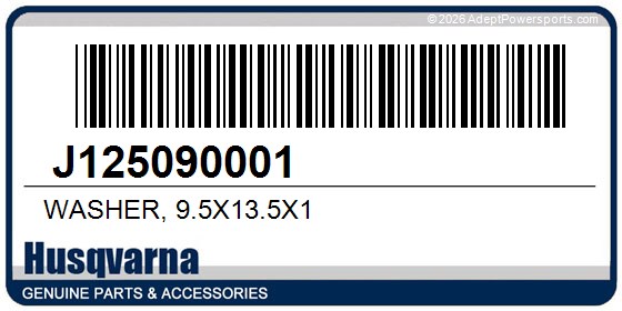 Husqvarna J125090001 Washer, 9.5X13.5X1