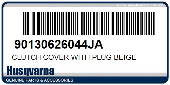Husqvarna 90130626044JA Clutch Cover With Plug Beige