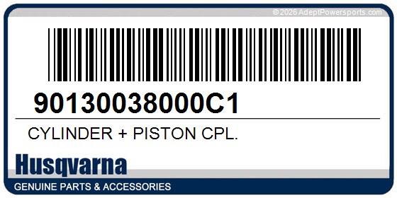 Husqvarna 90130038000C1 Cylinder + Piston Cpl.