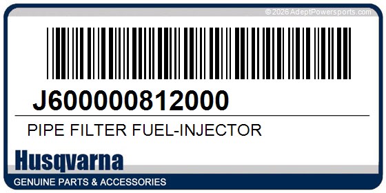 Husqvarna J600000812000 Pipe Filter Fuel-Injector