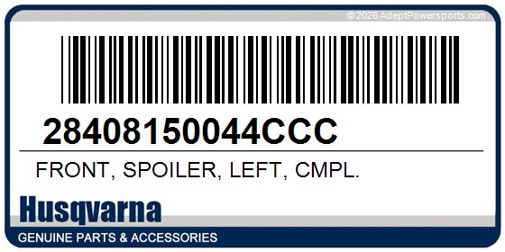Husqvarna 28408150044CCC Front, Spoiler, Left, Cmpl.