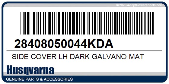 Husqvarna 28408050044KDA Side Cover Lh Dark Galvano Mat