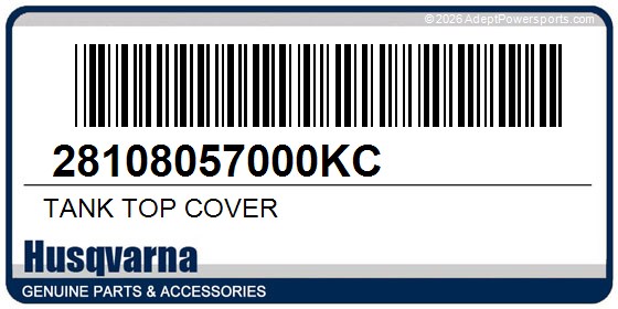 Husqvarna 28108057000KC Tank Top Cover