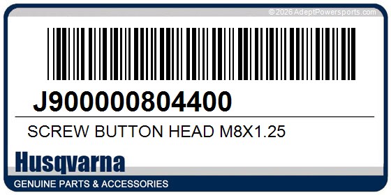 Husqvarna J900000804400 Screw Button Head M8x1.25