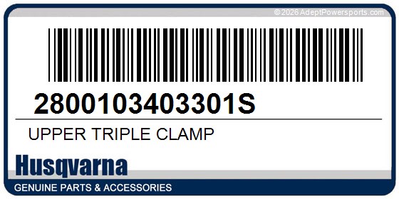 Husqvarna 2800103403301S Upper Triple Clamp